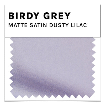 Dusty Lilac Matte Satin Swatch by Birdy Grey