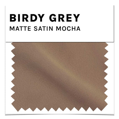 Mocha Matte Satin Swatch by Birdy Grey