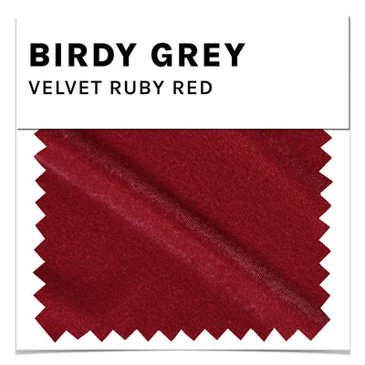 Ruby Red Velvet Swatch by Birdy Grey