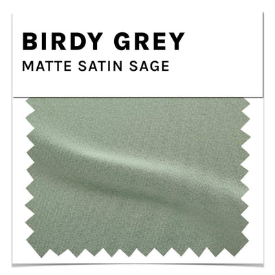Matte Satin Swatch in Sage by Birdy Grey