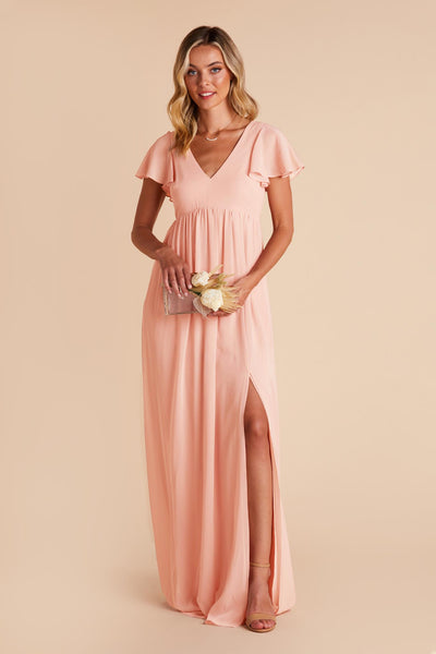 Blush Pink Hannah Empire Dress by Birdy Grey