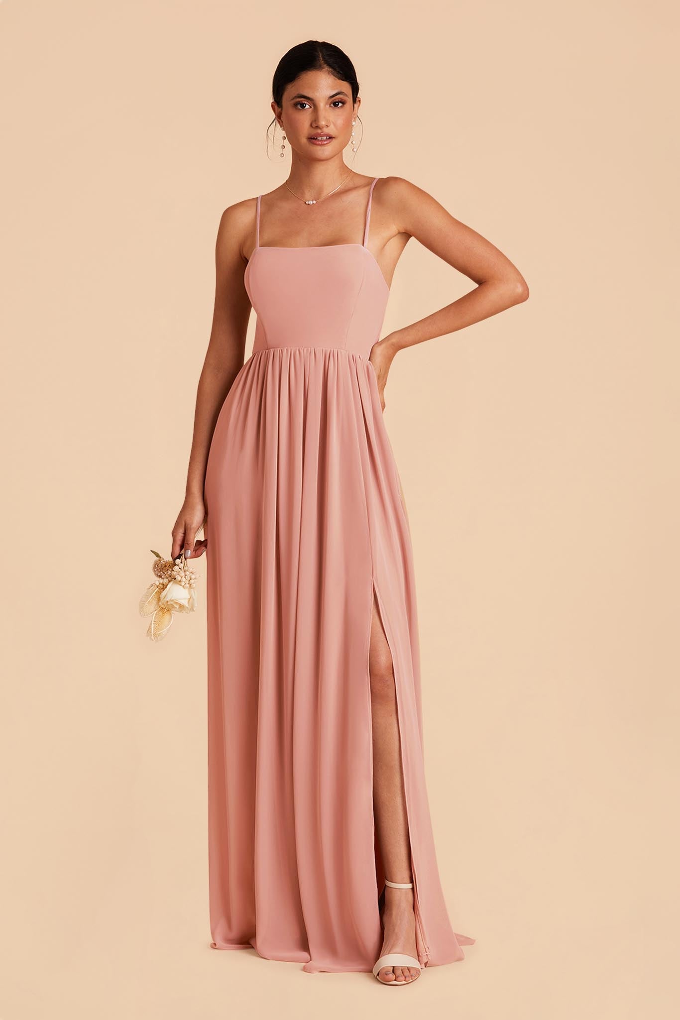 Dusty Rose August Convertible Dress by Birdy Grey