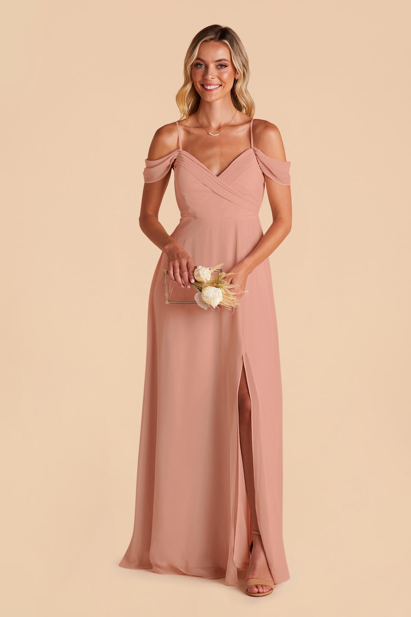 Dusty Rose Spence Convertible Dress by Birdy Grey