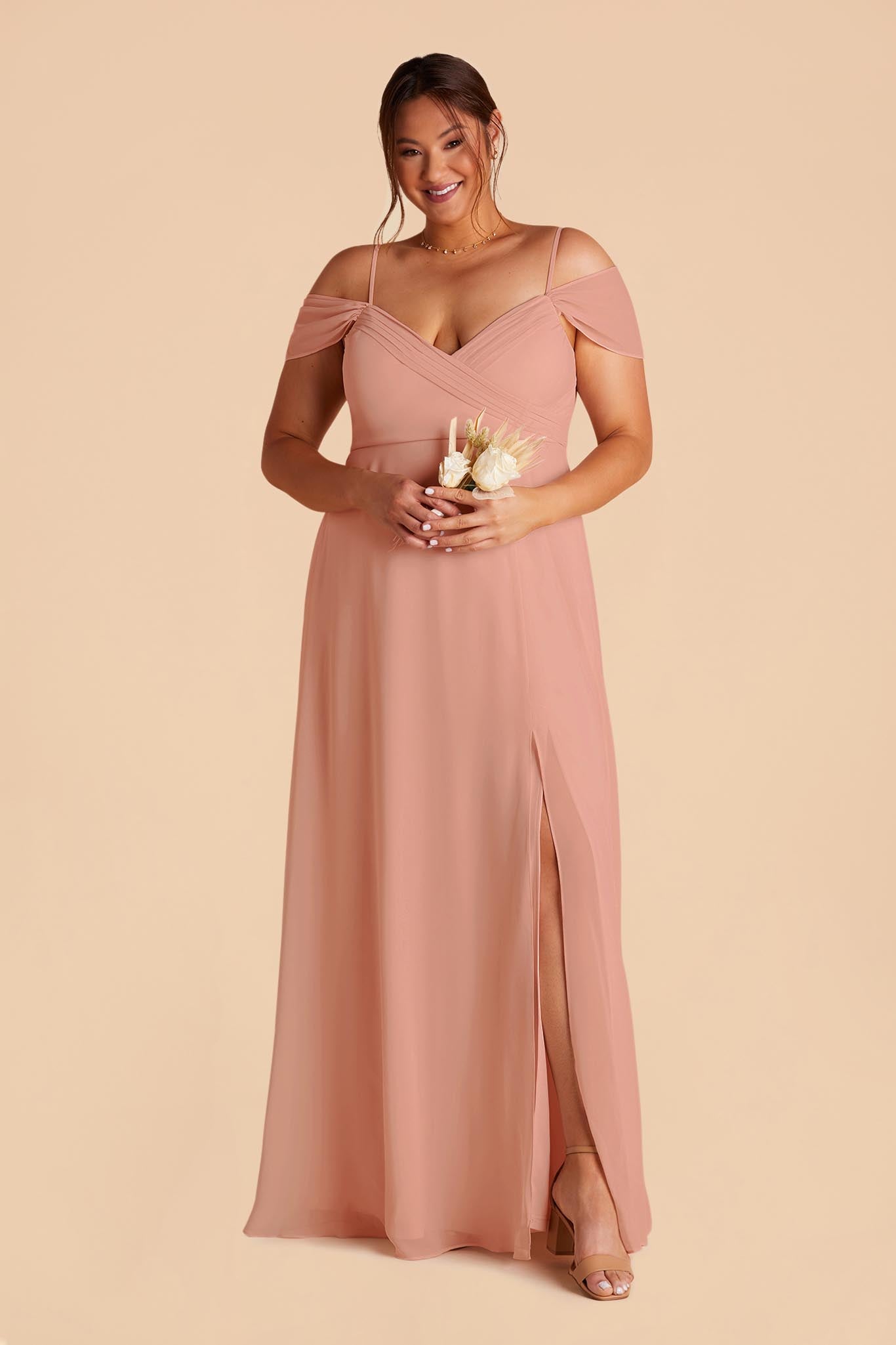 Dusty Rose Spence Convertible Dress by Birdy Grey