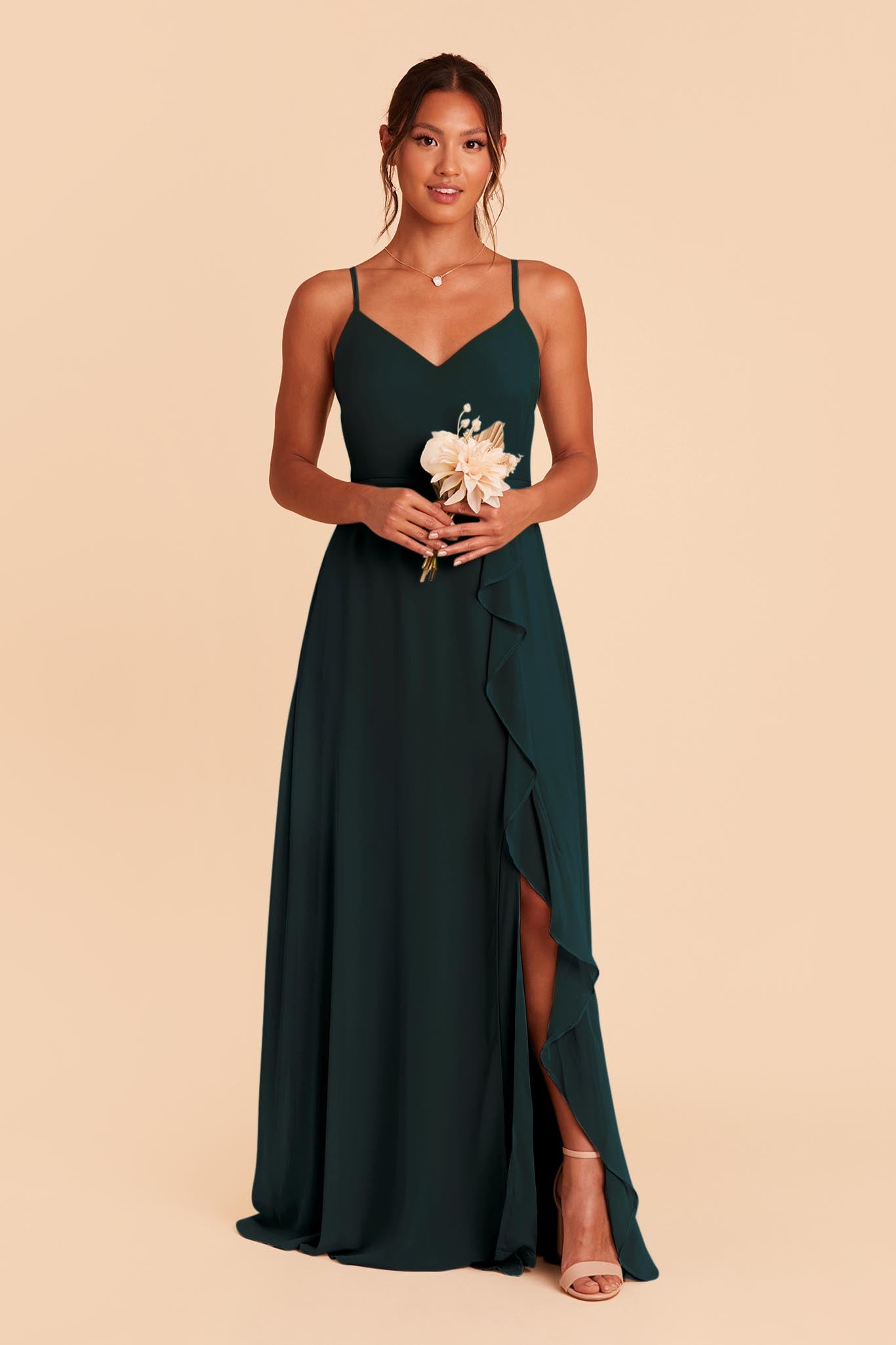 Emerald Theresa Chiffon Dress by Birdy Grey