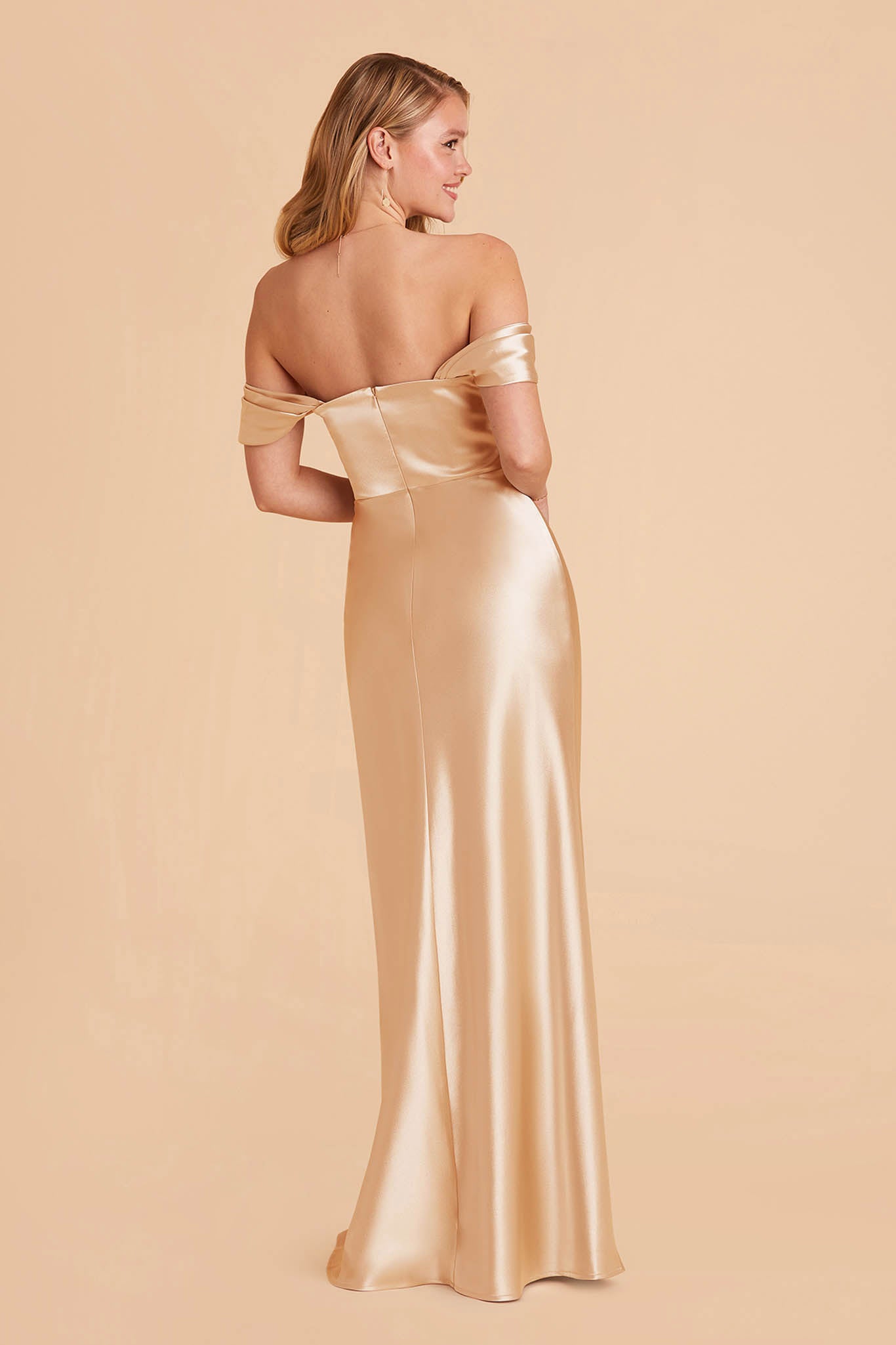 Gold Mia Convertible Dress by Birdy Grey