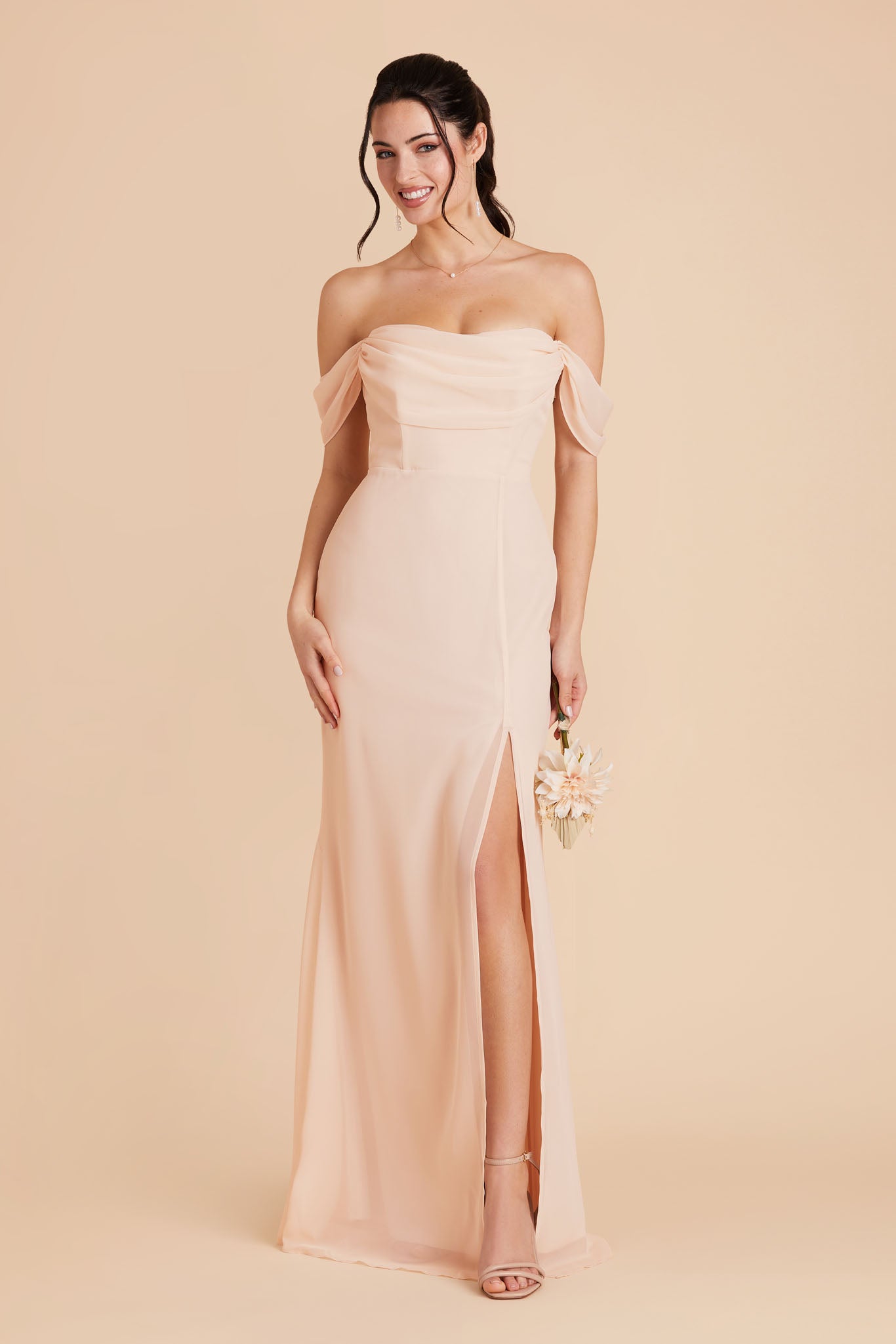 Pale Blush Mira Convertible Dress by Birdy Grey