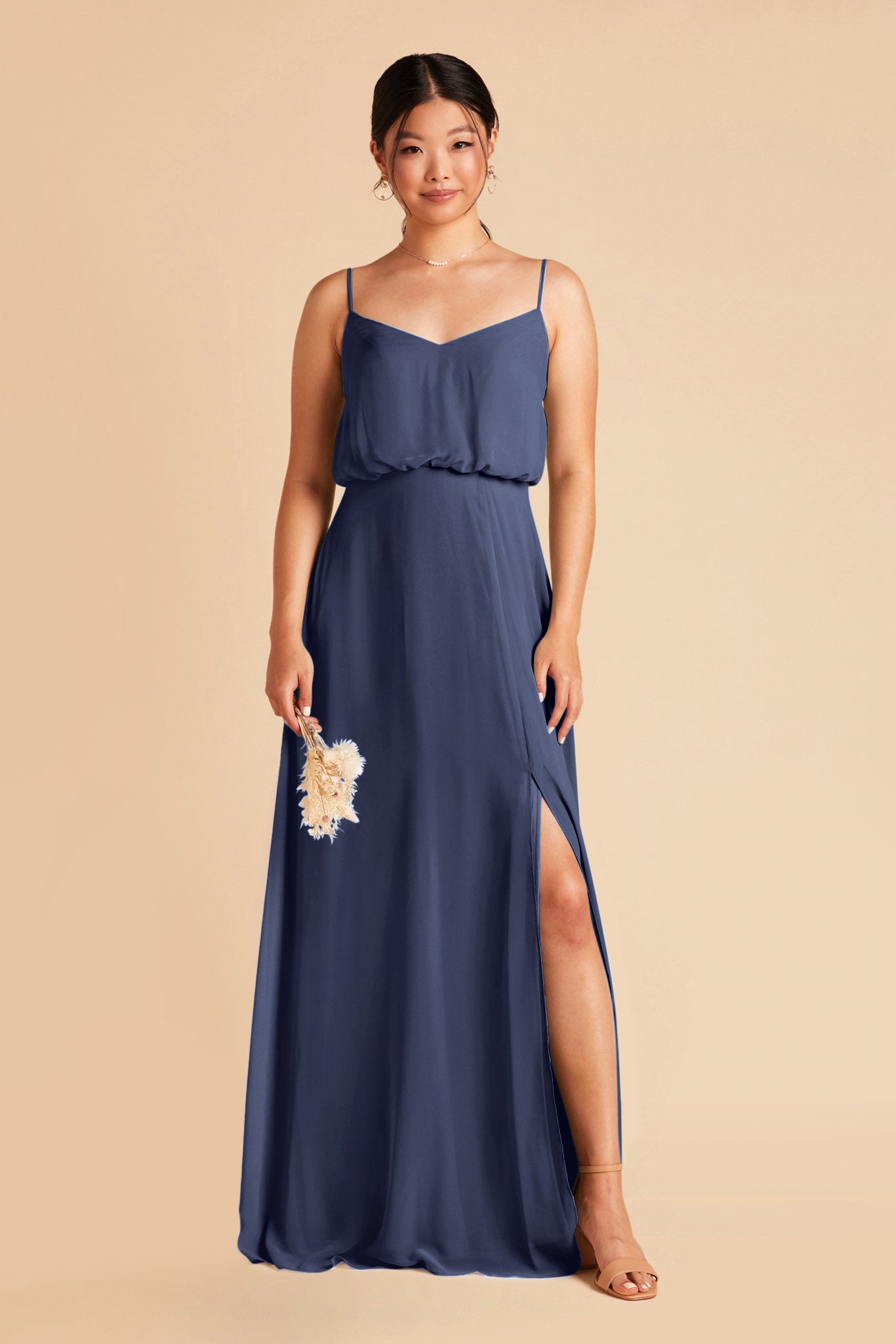 Slate Blue Gwennie Dress by Birdy Grey