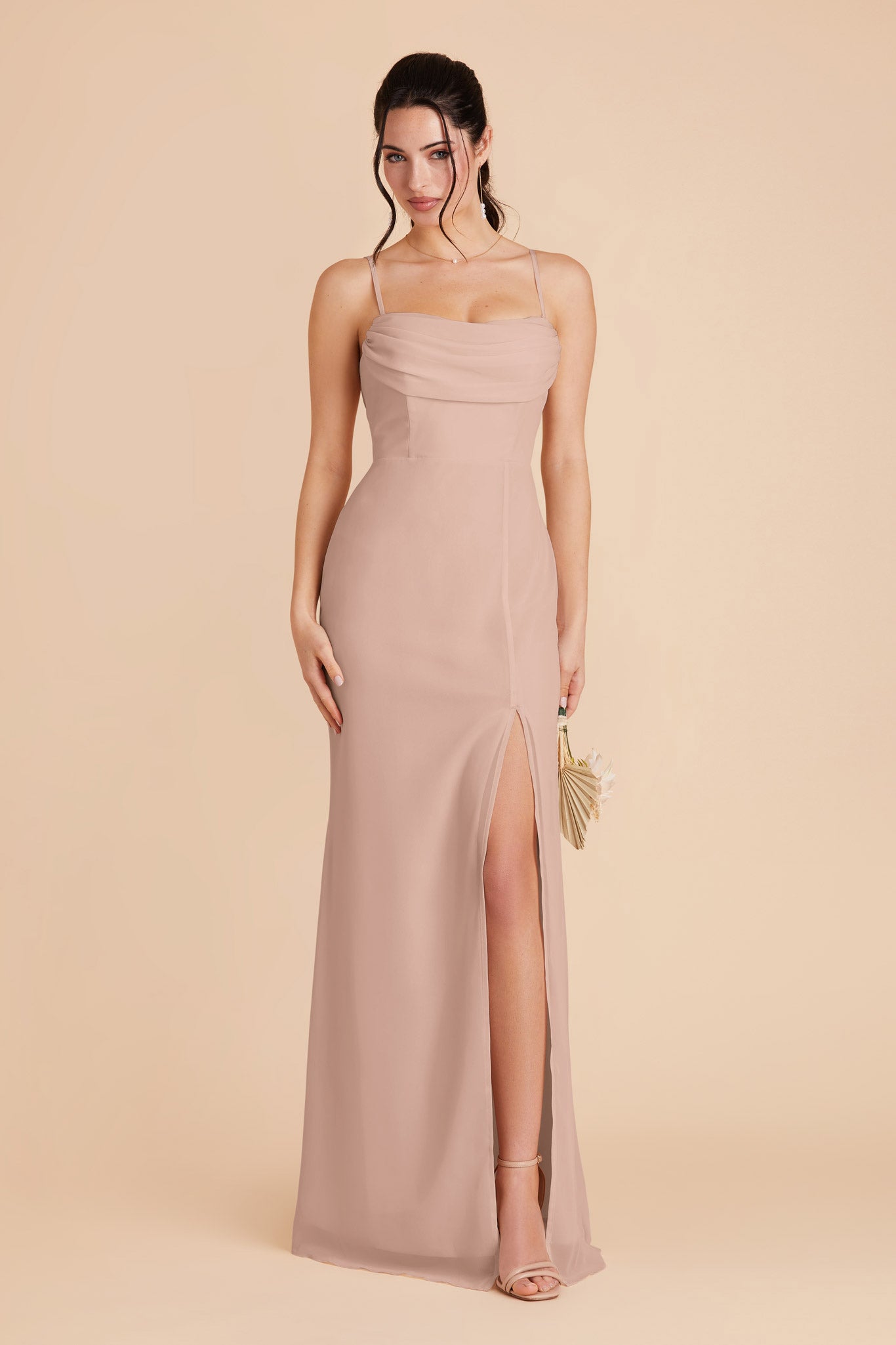 Taupe Mira Convertible Dress by Birdy Grey