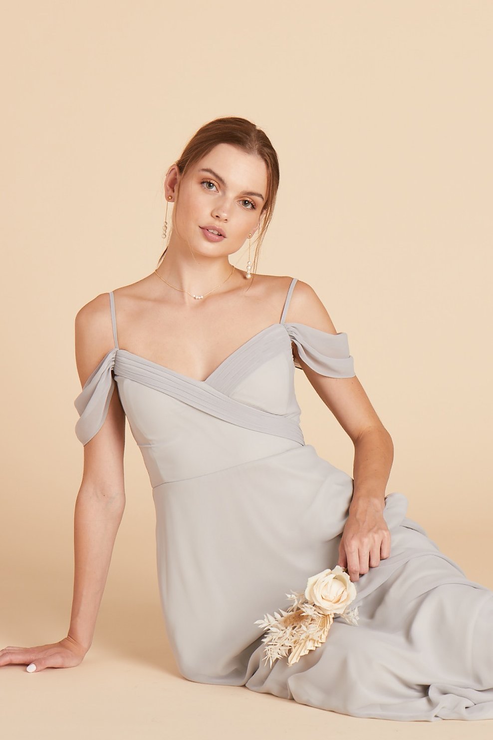 Dove Gray Spence Convertible Dress by Birdy Grey