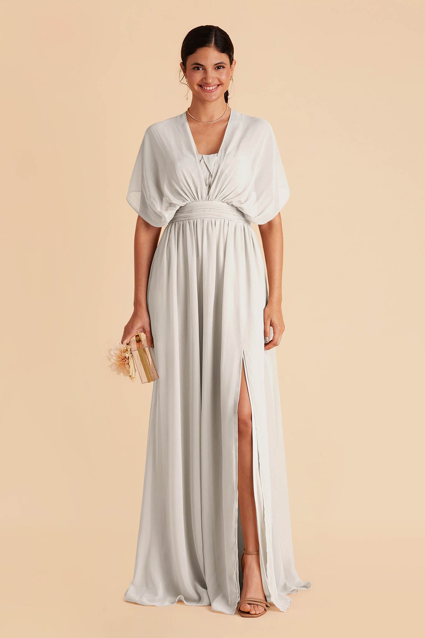 Dove Gray Grace Convertible Dress by Birdy Grey