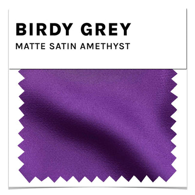 Amethyst Matte Satin Swatch by Birdy Grey