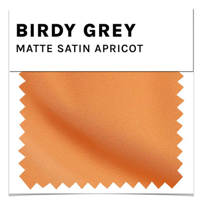 Apricot Matte Satin Swatch by Birdy Grey