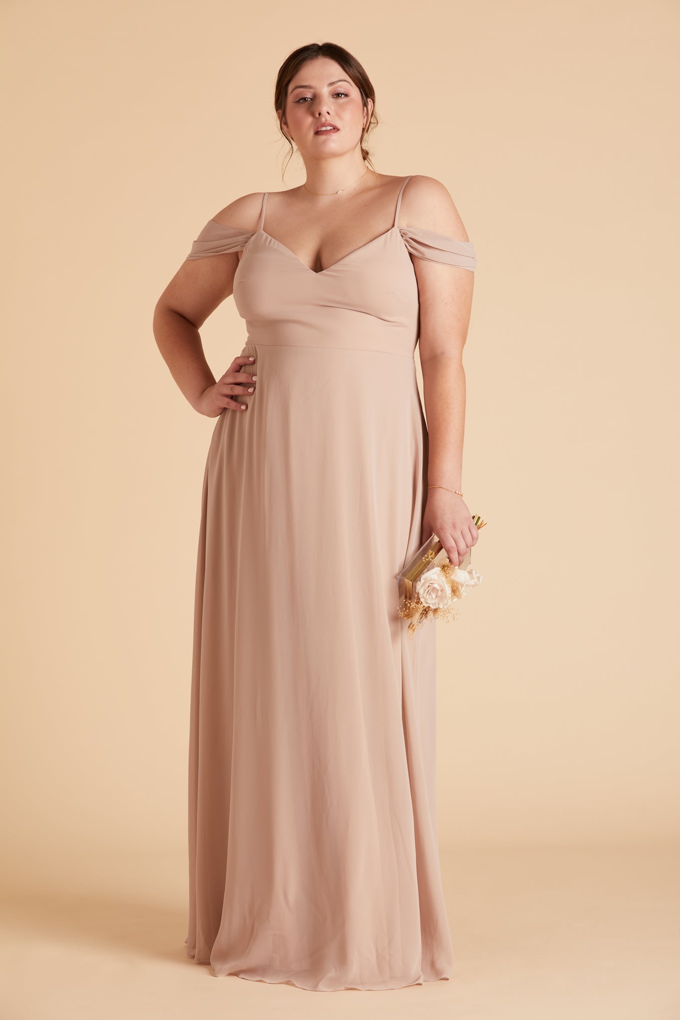 Devin Convertible Dress - Taupe