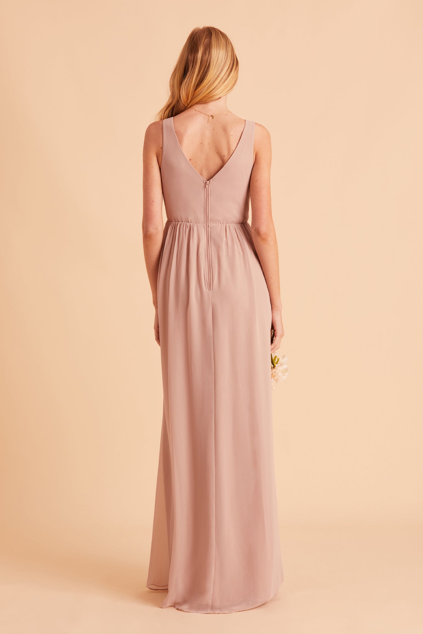 Laurie Empire Dress - Taupe