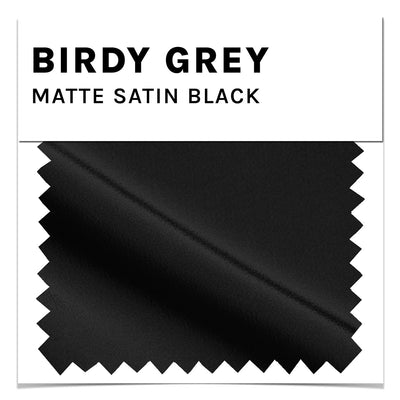 Black Matte Satin Swatch by Birdy Grey