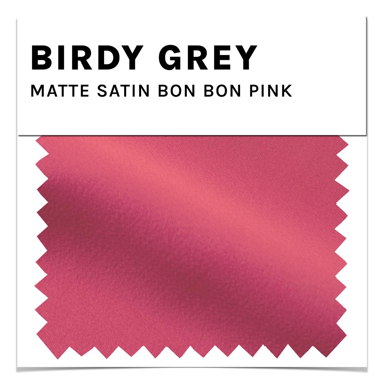 Bon Bon Pink Matte Satin Dress by Birdy Grey
