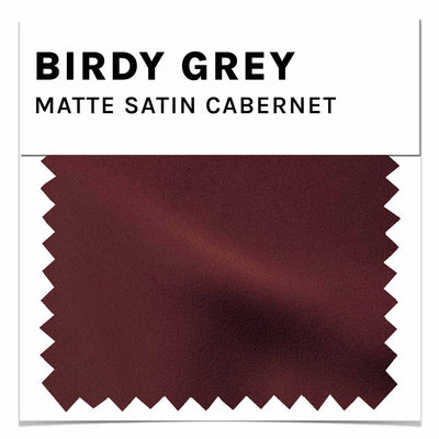 Matte Satin Swatch in Cabernet by Birdy Grey