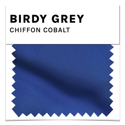 Cobalt Blue Chiffon Swatch by Birdy Grey