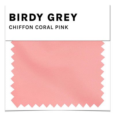 Chiffon Swatch in Coral Pink