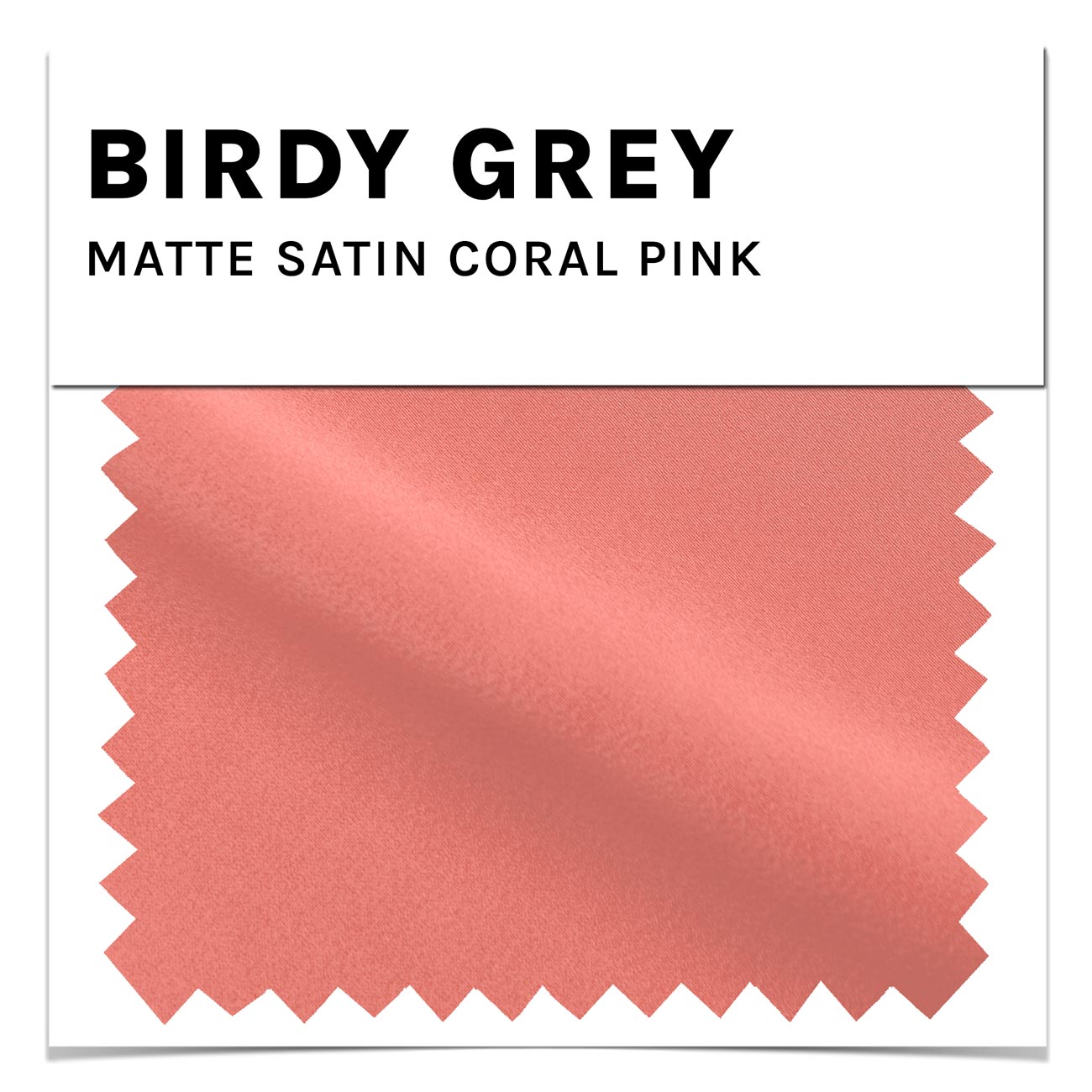 Coral Pink Matte Satin Dress by Birdy Grey