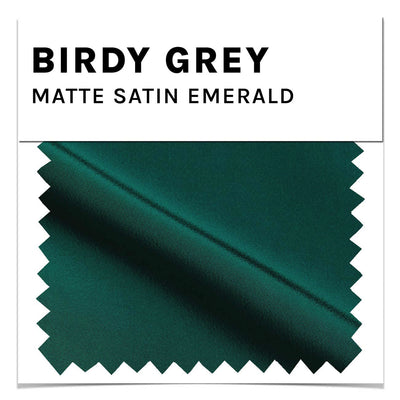 Emerald Matte Satin Swatch by Birdy Grey