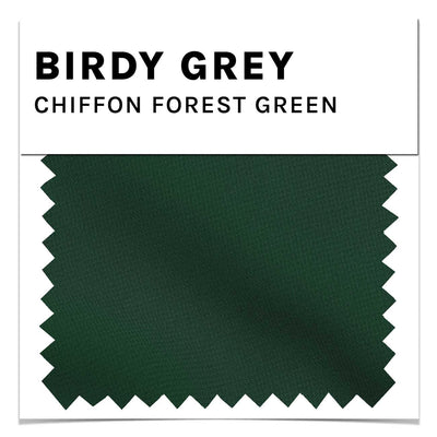 Forest Green Chiffon Swatch by Birdy Grey