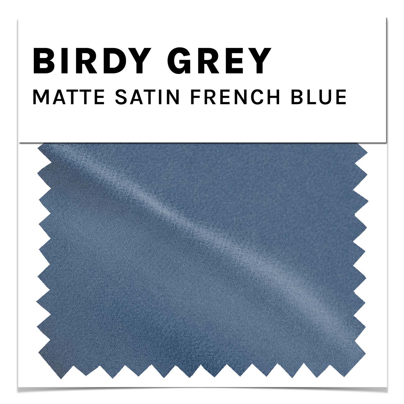 French Blue Matte Satin Swatch by Birdy Grey