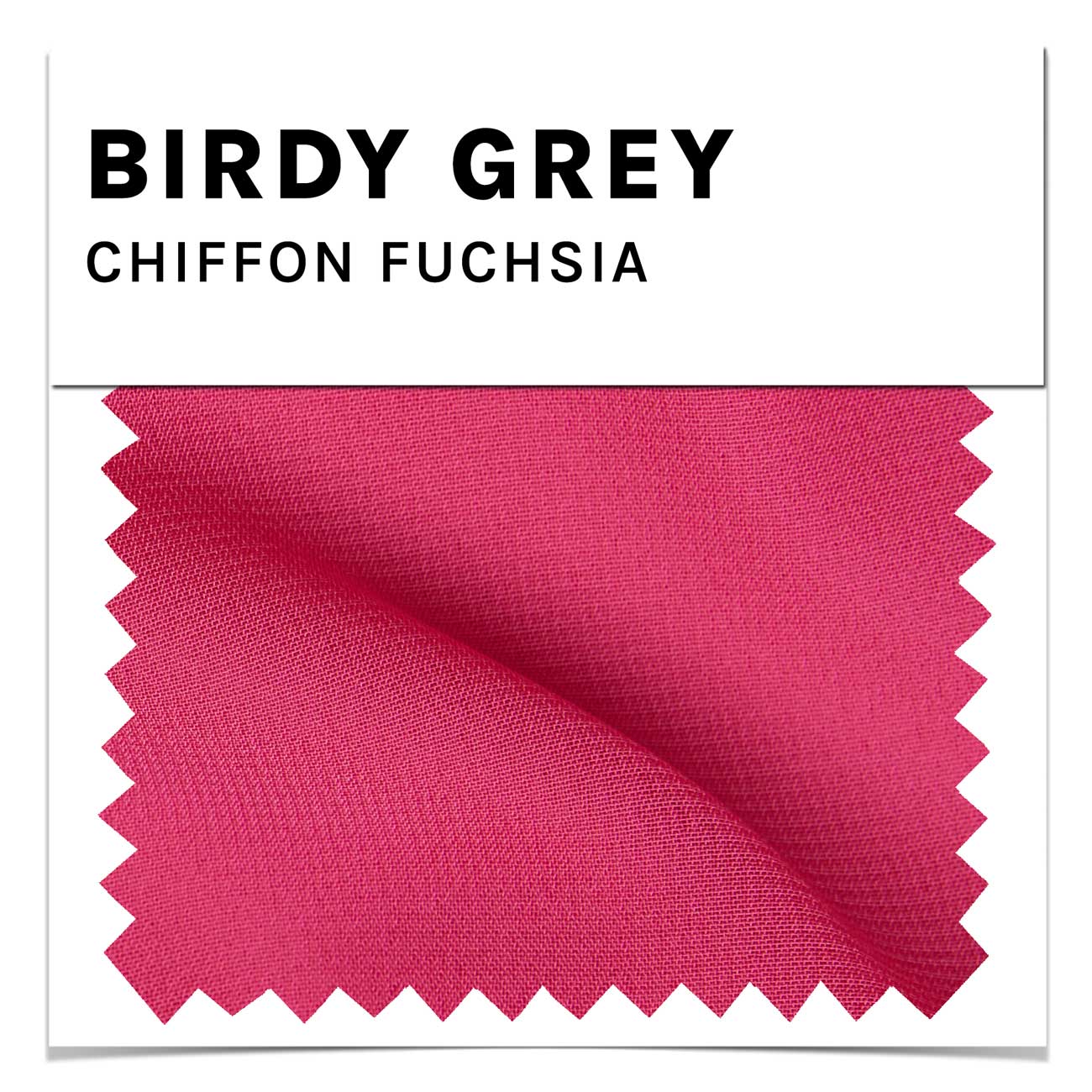 Fuchsia Chiffon Swatch by Birdy Grey