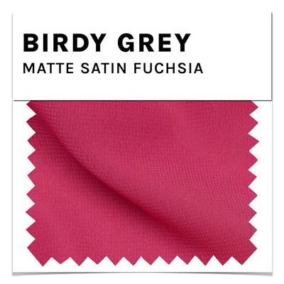 Fuchsia Matte Satin Swatch by Birdy Grey