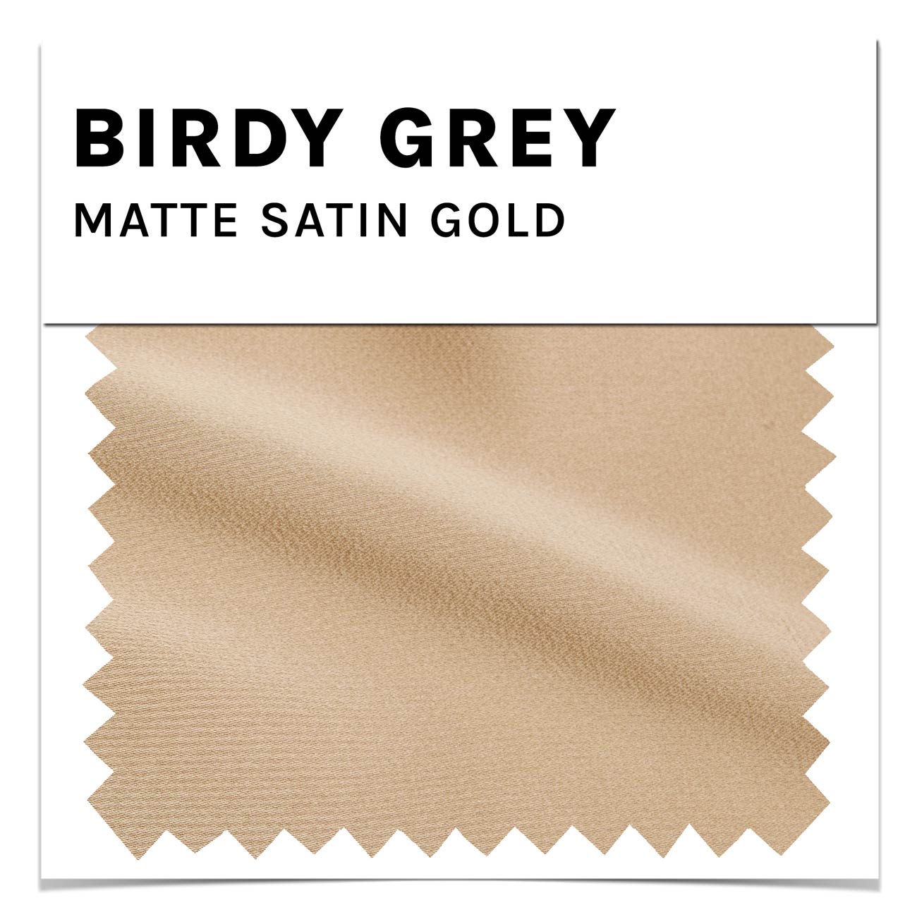 Gold Matte Satin Swatch by Birdy Grey