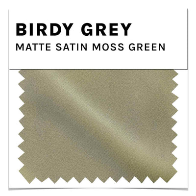 Matte Satin Swatch in Moss Green by Birdy Grey