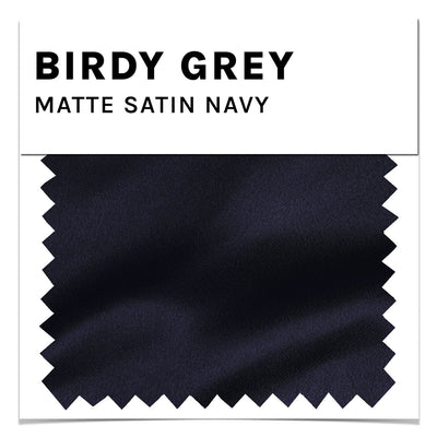 Matte Satin Swatch in Navy by Birdy Grey