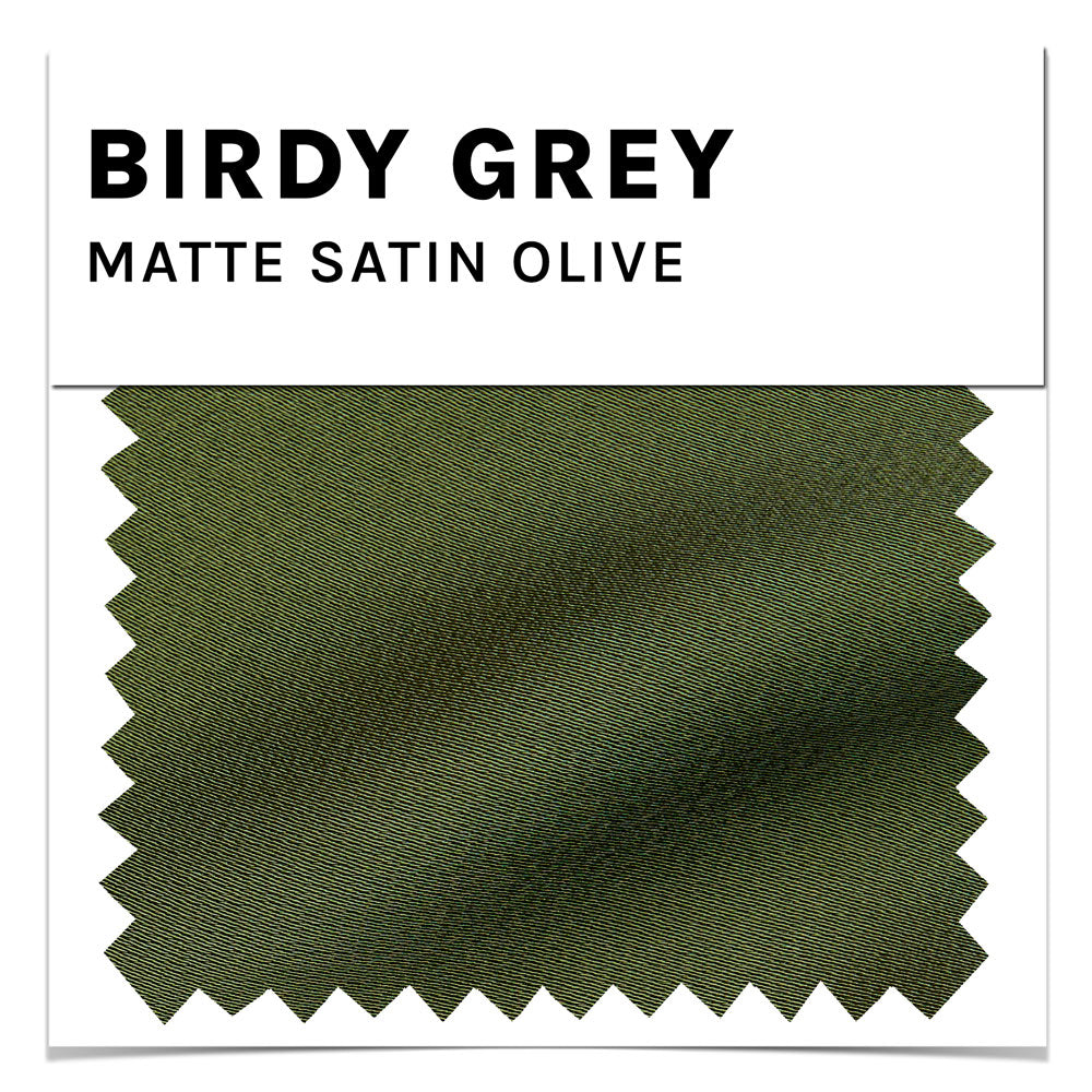 Matte Satin Swatch in Olive by Birdy Grey