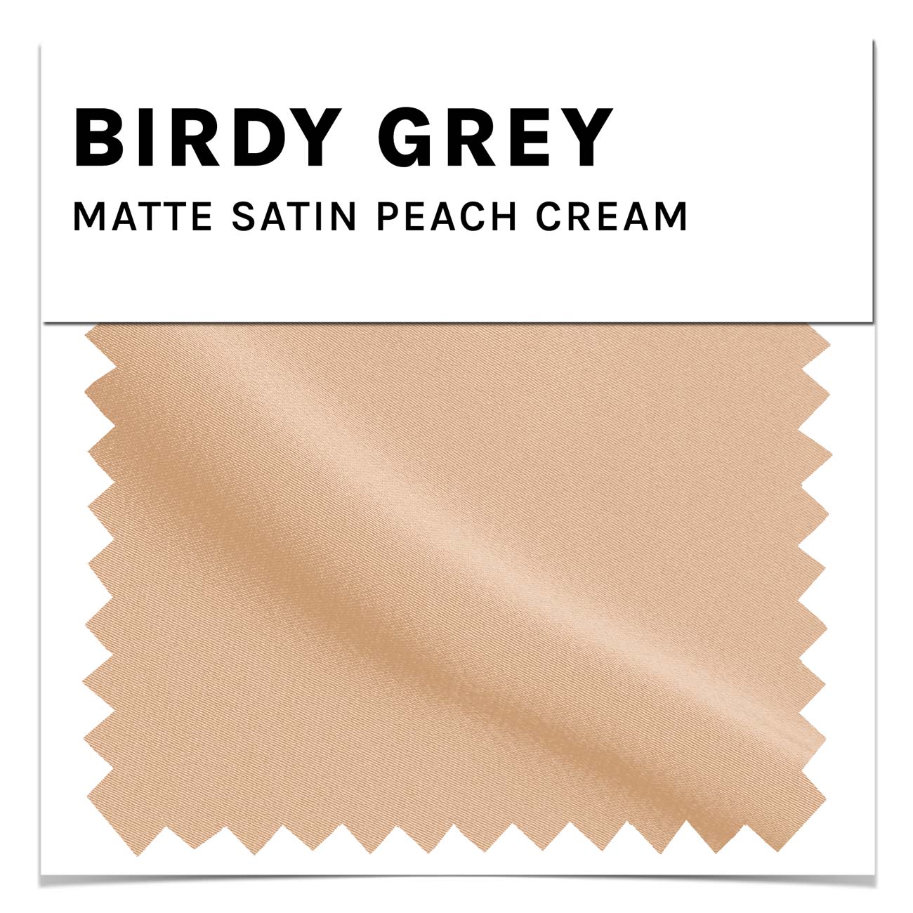 Peach Cream Matte Satin dress by Birdy Grey