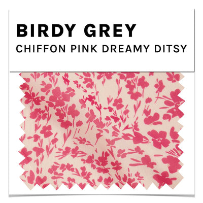  Pink Dreamy Ditsy Swatch in Chiffon by Birdy Grey