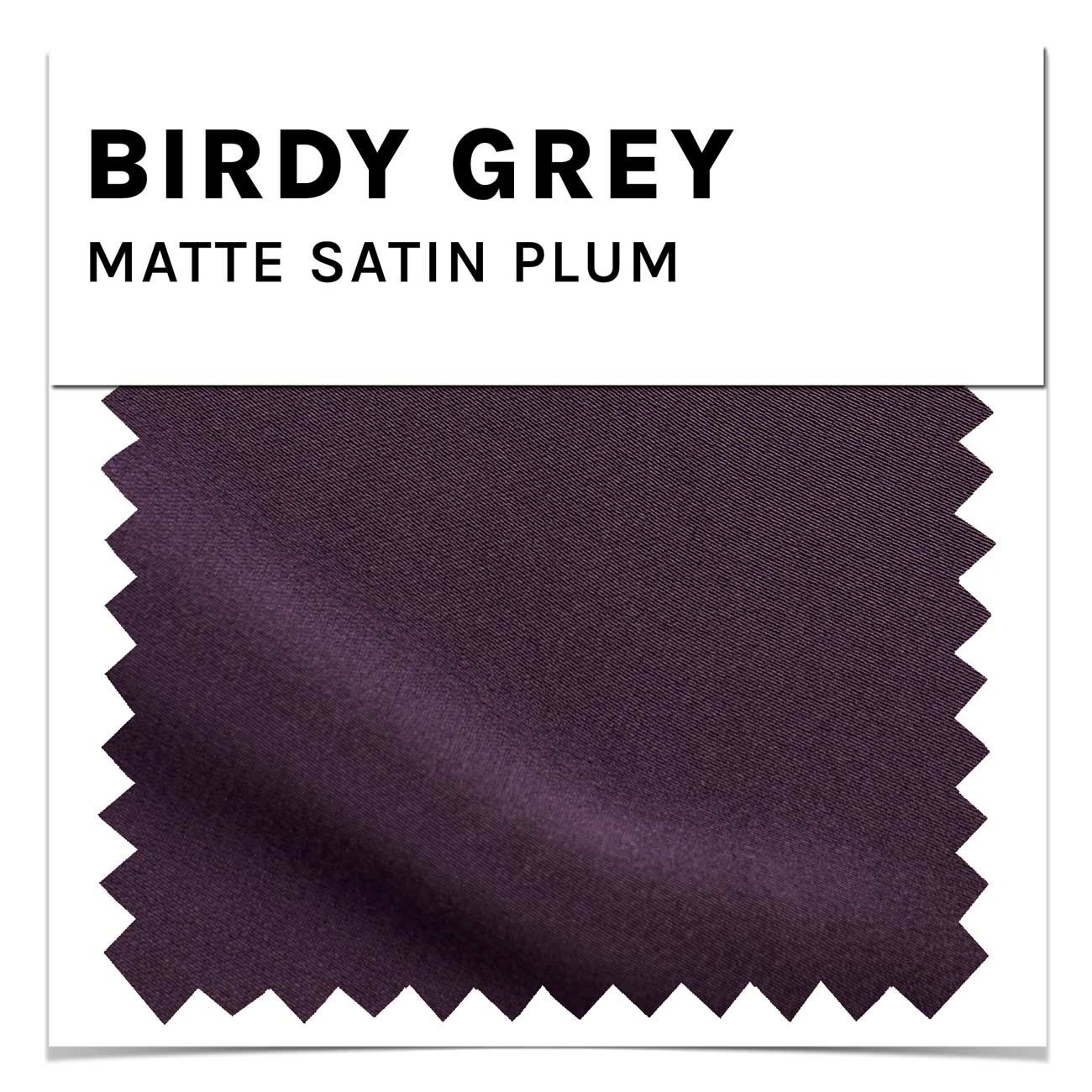 Matte Satin Swatch in Plum by Birdy Grey