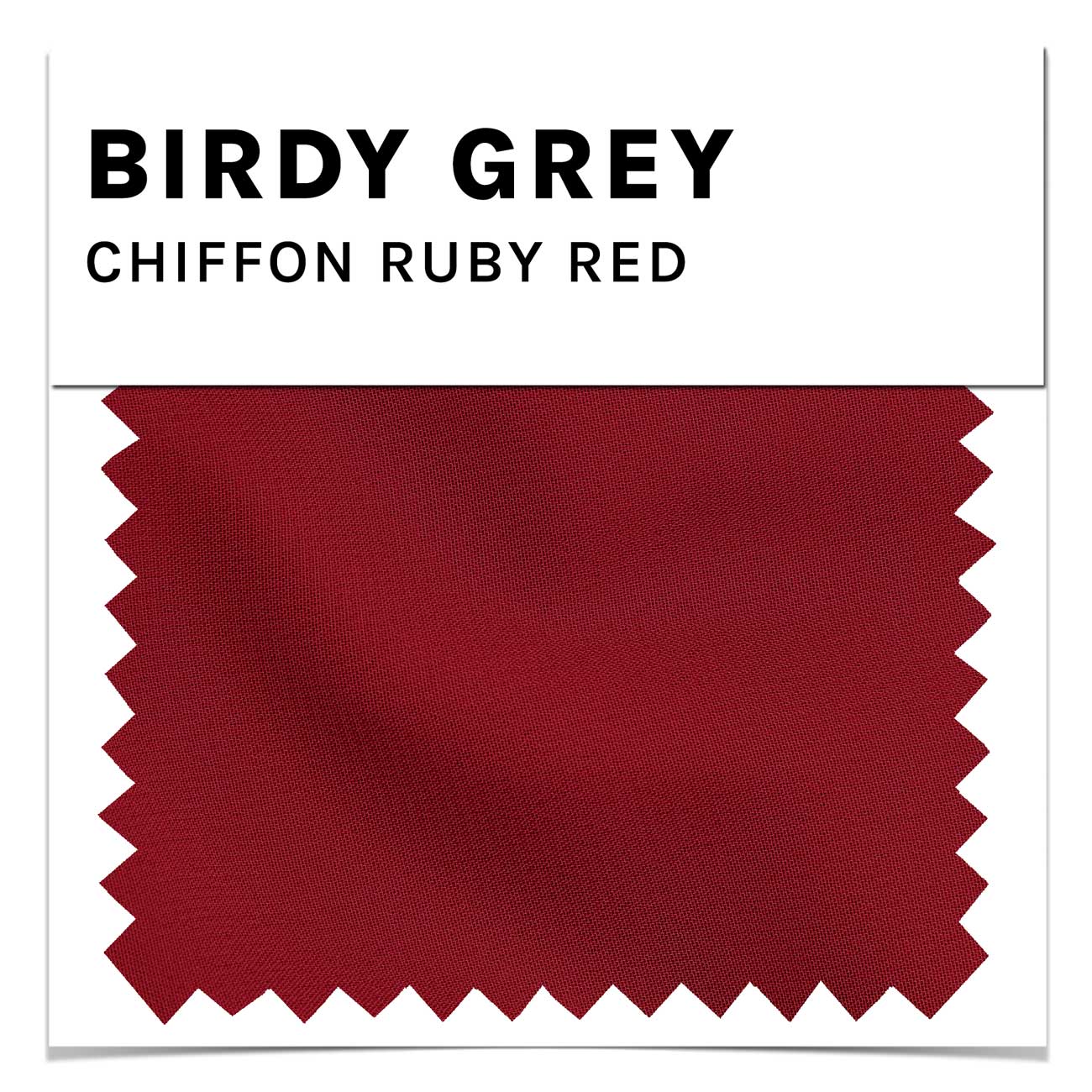 Ruby Red Chiffon Swatch by Birdy Grey