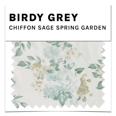 Sage Spring Garden Chiffon Swatch by Birdy Grey