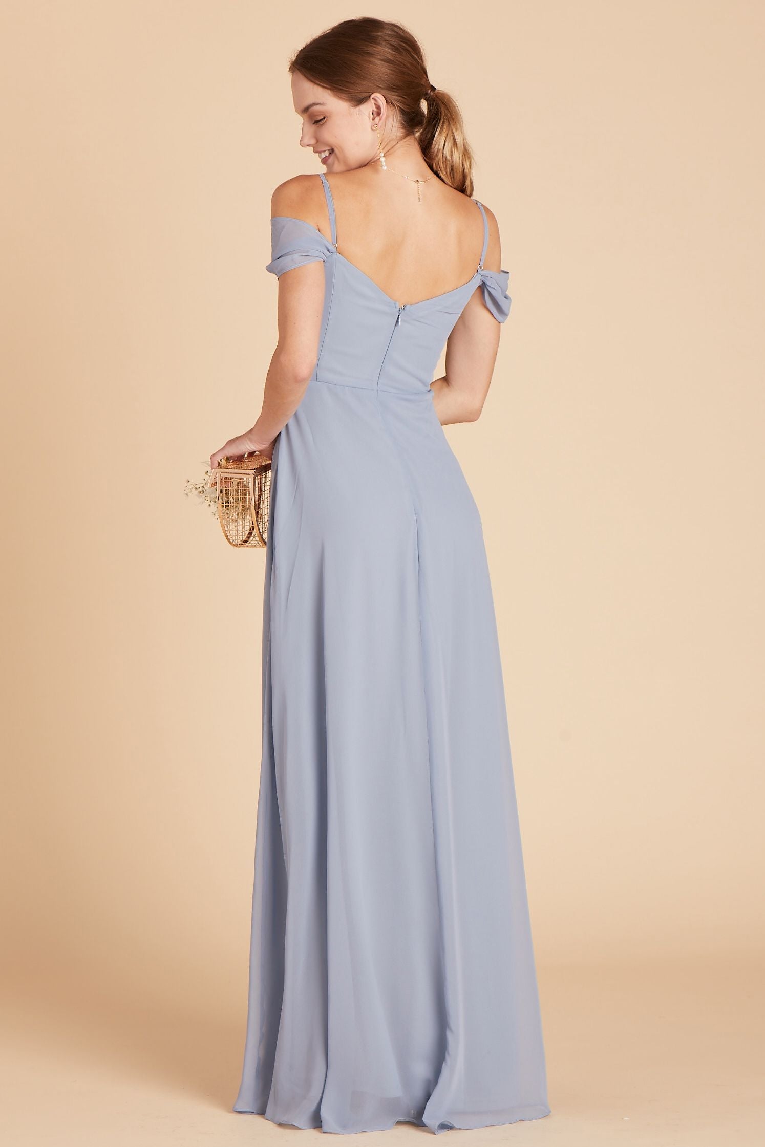 Spence Convertible Dress - Dusty Blue
