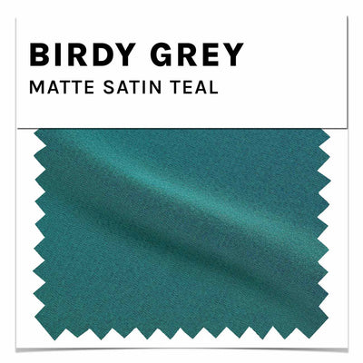Matte Satin Swatch in Teal by Birdy Grey
