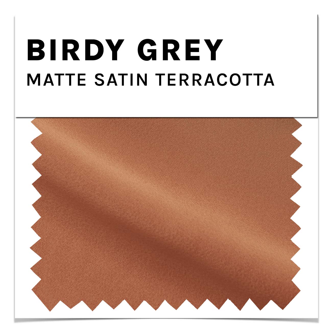 Matte Satin Swatch in Terracotta by Birdy Grey