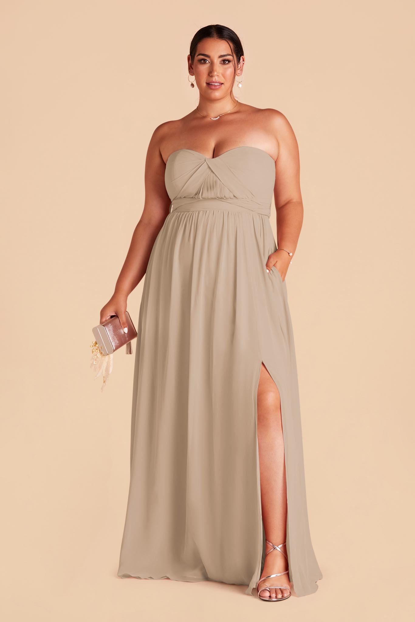 Grace Convertible Dress - Almond