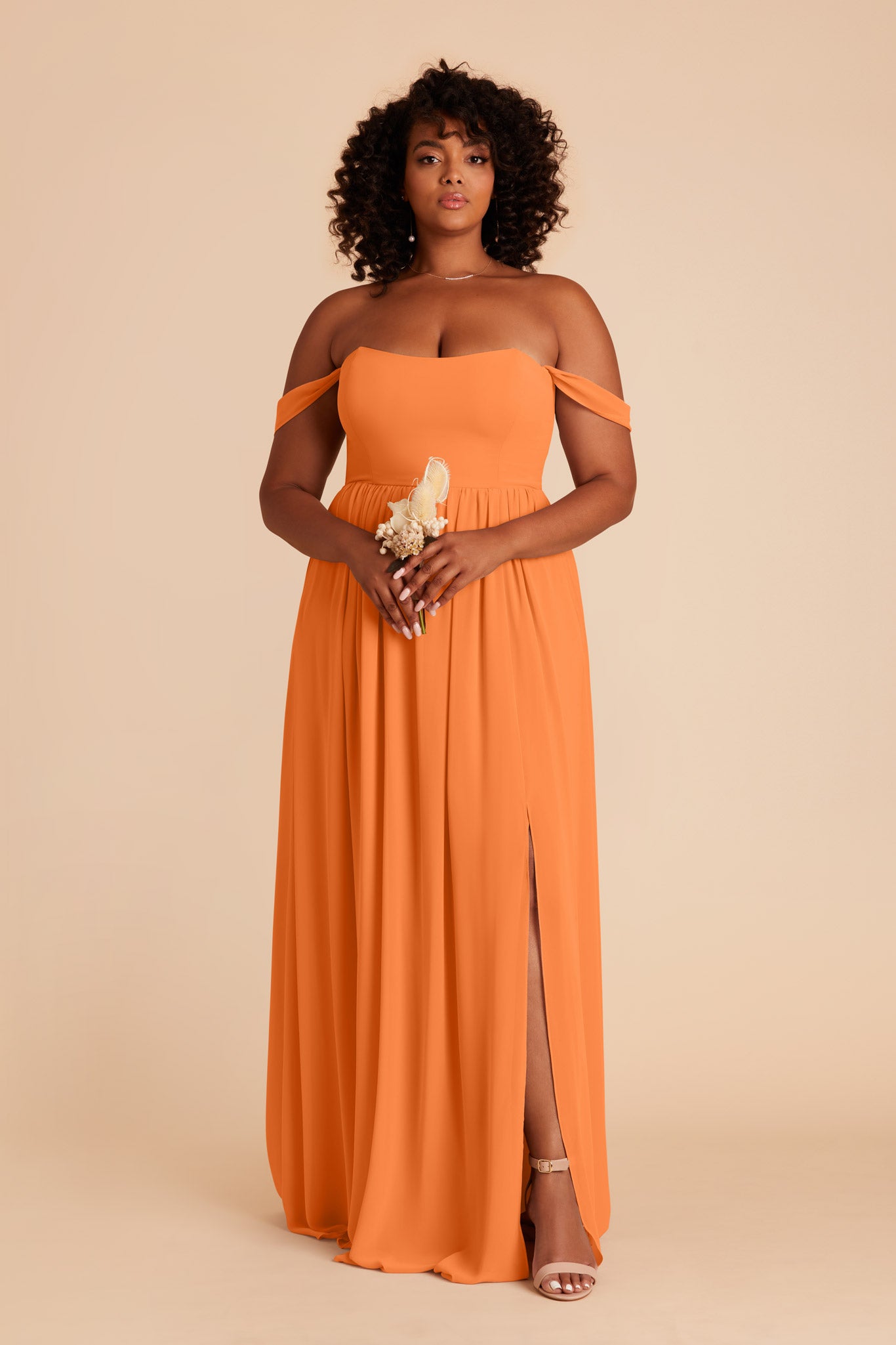 Apricot August Convertible Dress by Birdy Grey