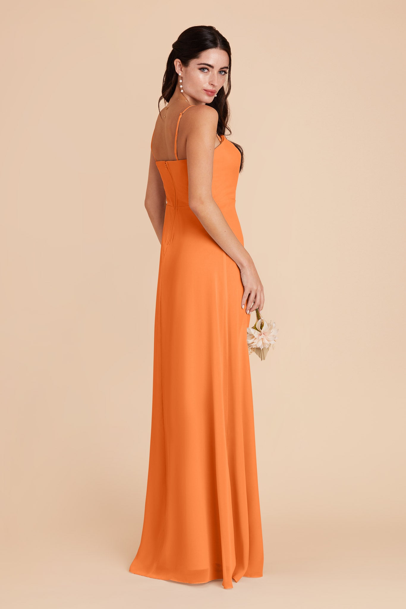 Apricot Chris Convertible Chiffon Dress by Birdy Grey