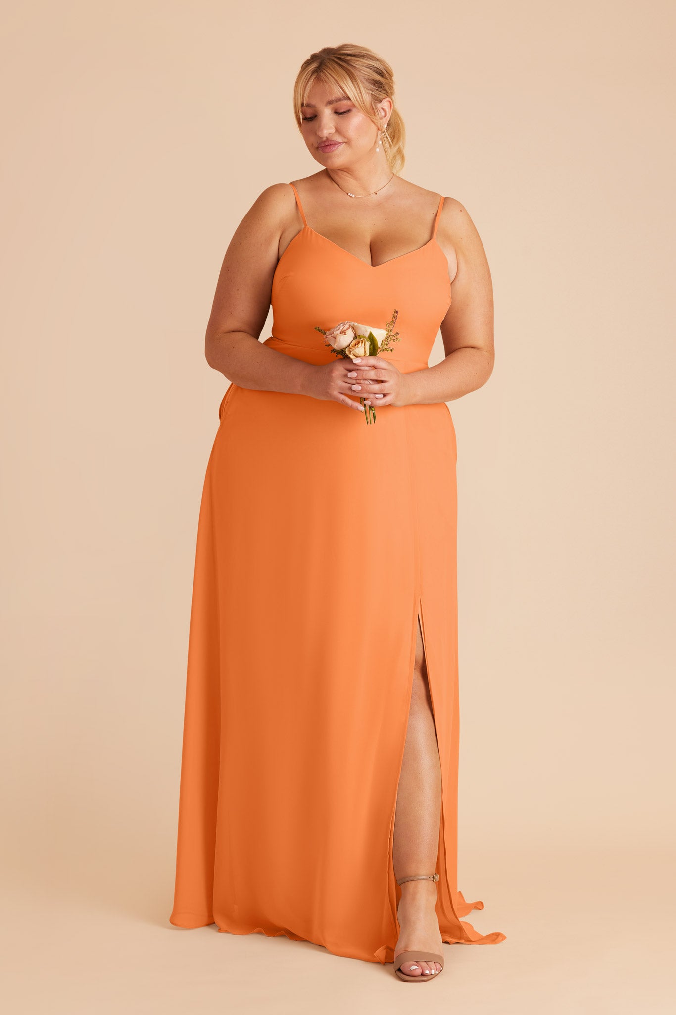 Apricot Devin Convertible Dress by Birdy Grey