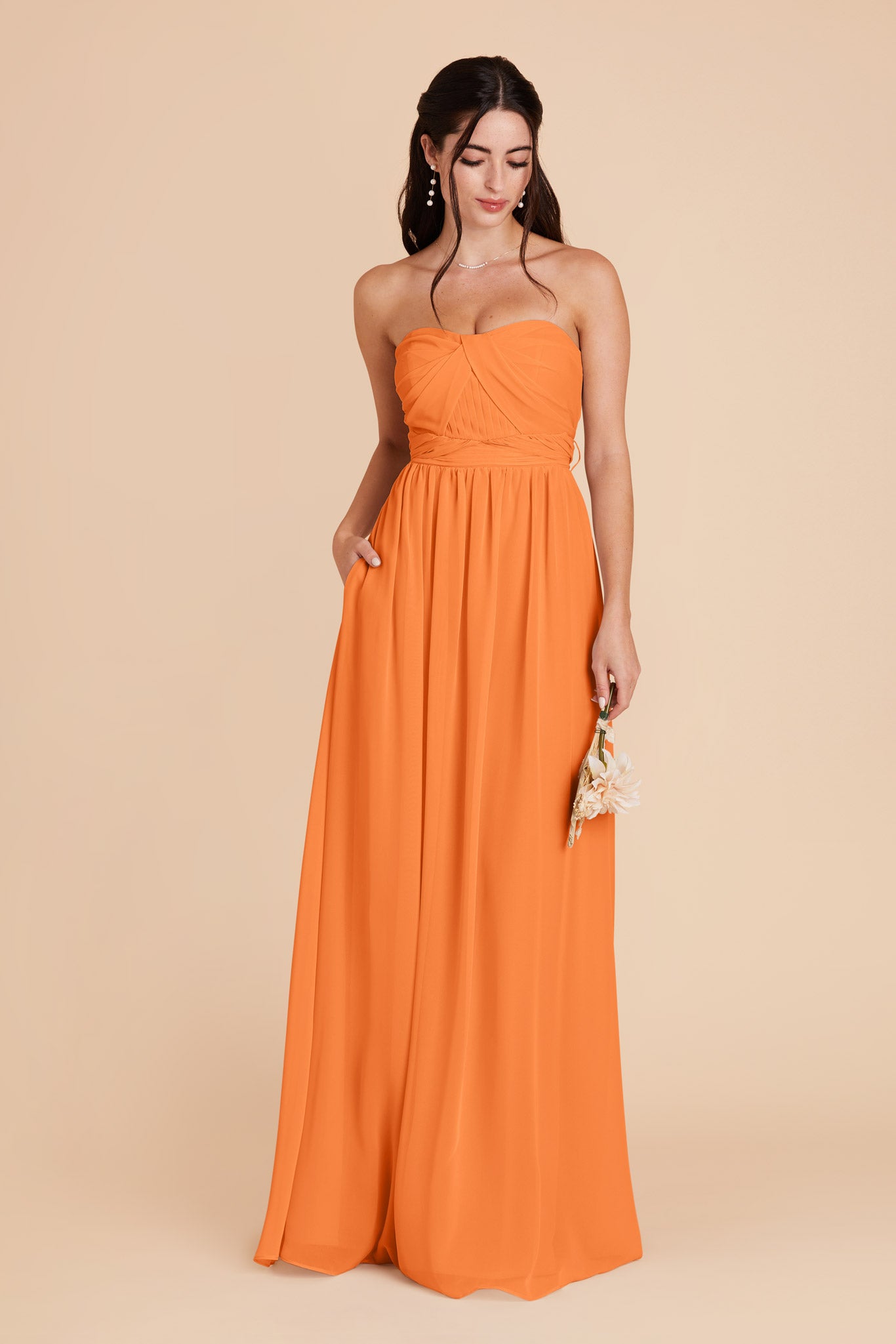 Apricot Grace Convertible Dress by Birdy Grey