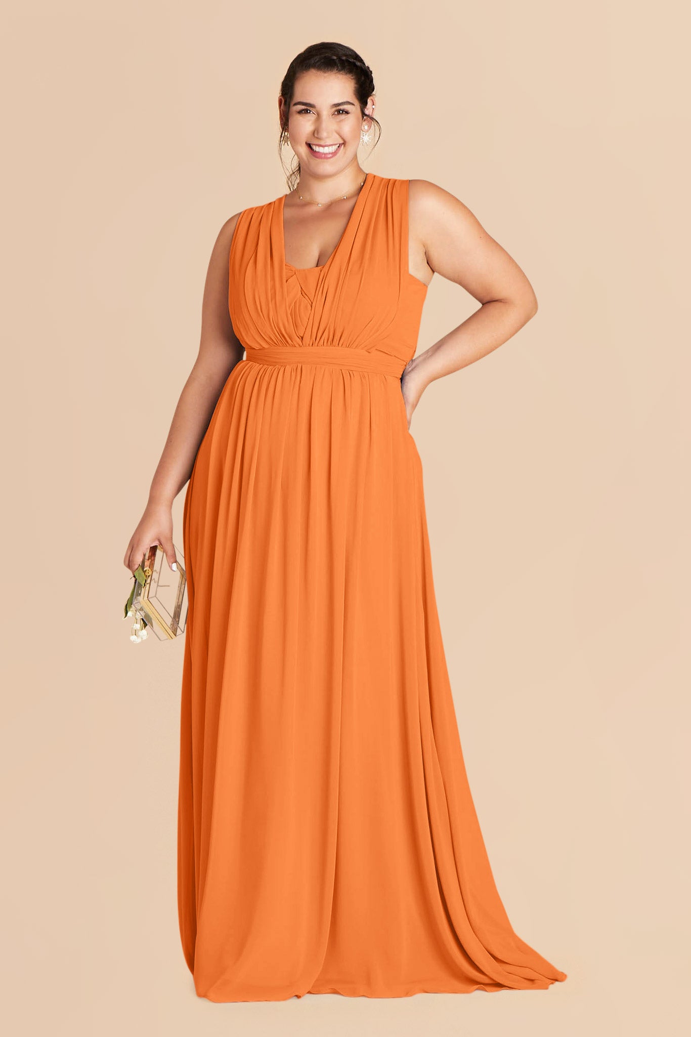 Apricot Grace Convertible Dress by Birdy Grey