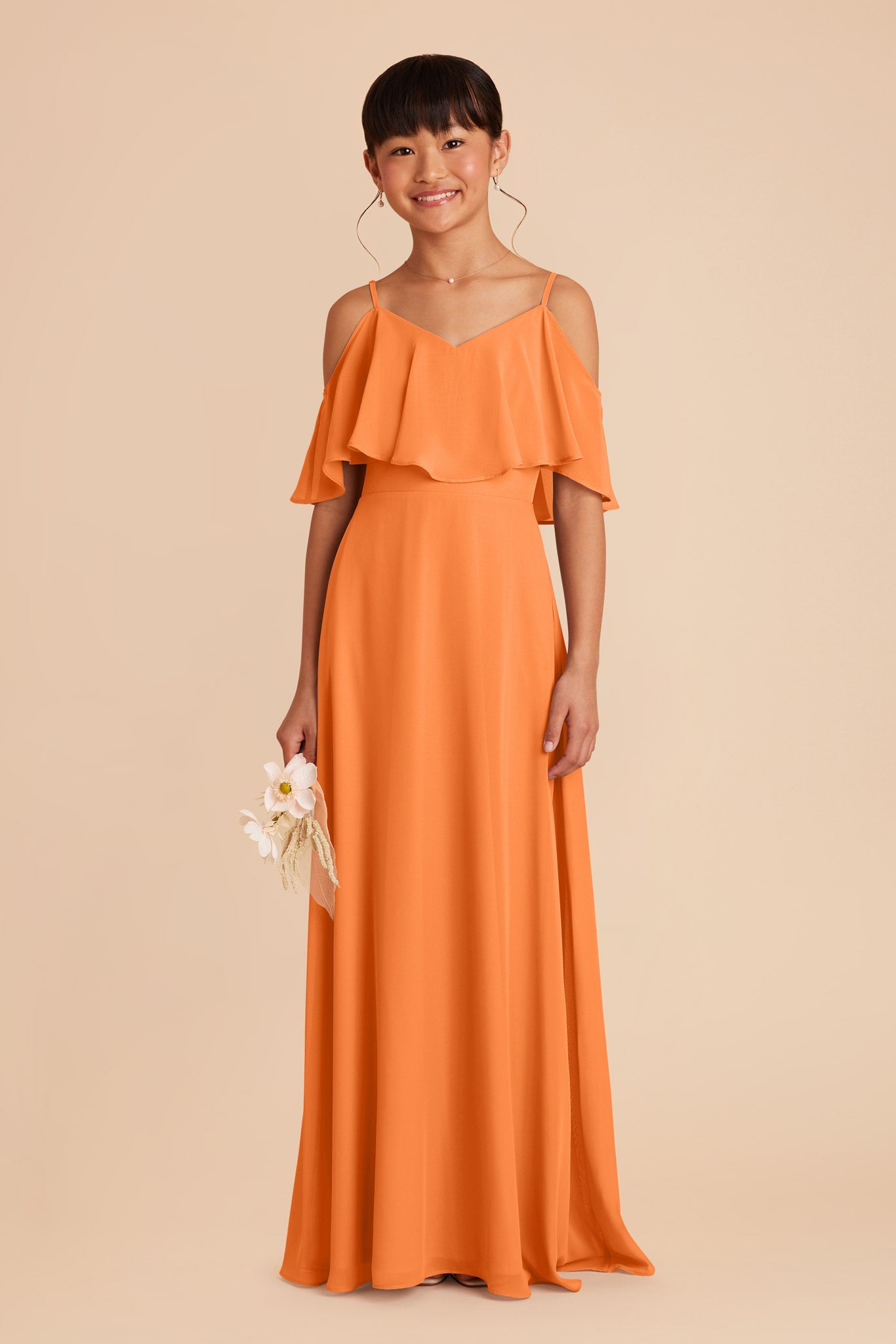 Apricot Janie Convertible Junior Dress by Birdy Grey