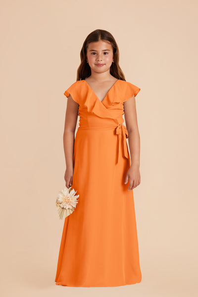 Apricot Jax Junior Chiffon Dress by Birdy Grey